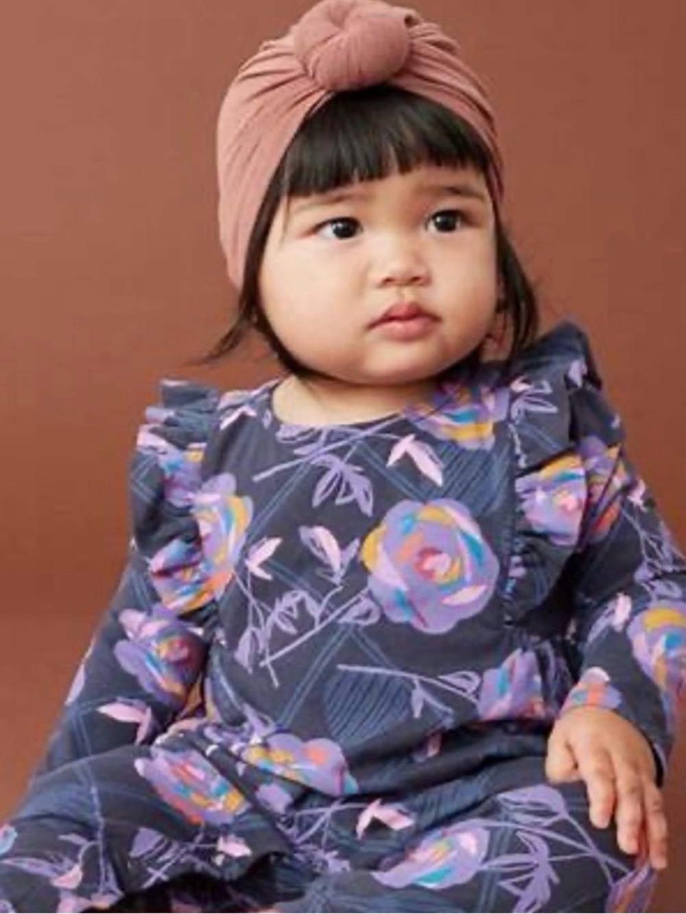 Tea Collection Ruffle Sleeve Baby Romper size 18-24m - Picture 2 of 6